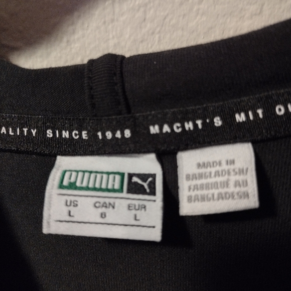 Puma Purple and Black Hooded Bodysuit - Picture 4 of 6